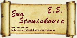 Ema Stanišković vizit kartica